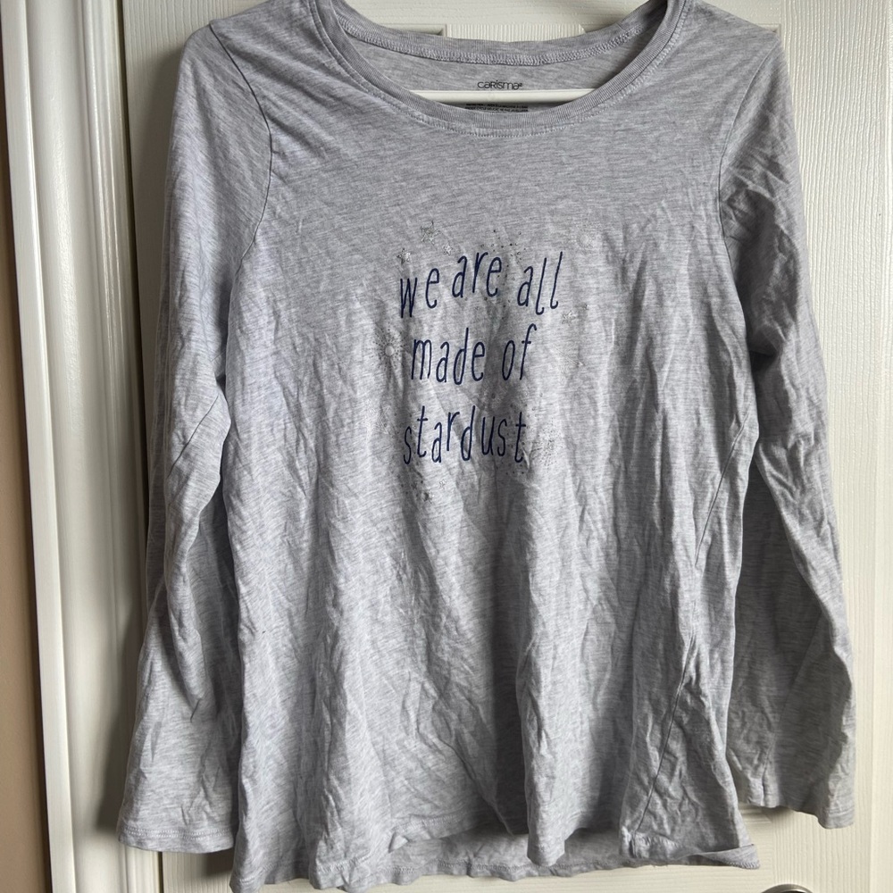 Carter's Gray and Blue Pajama Top Soft Jersey Sleepwear